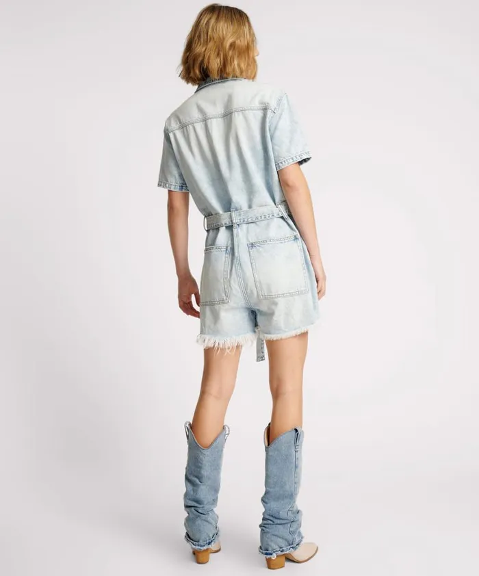 Women One Teaspoon Denim Jumpsuits DEPECHE BLUE NIGHT MOVERS DENIM JUMPSUIT Women One Teaspoon Denim Jumpsuits DEPECHE BLUE NIGHT MOVERS DENIM JUMPSUIT