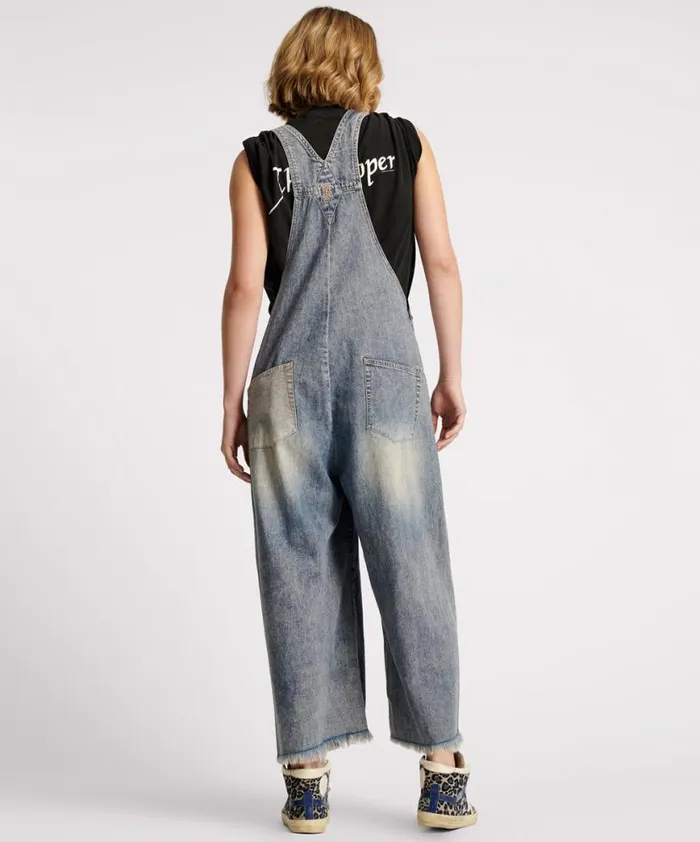 Women One Teaspoon Denim Jumpsuits DIRTY BLUE STANTON ST SKATER DENIM OVERALLS Women One Teaspoon Denim Jumpsuits DIRTY BLUE STANTON ST SKATER DENIM OVERALLS