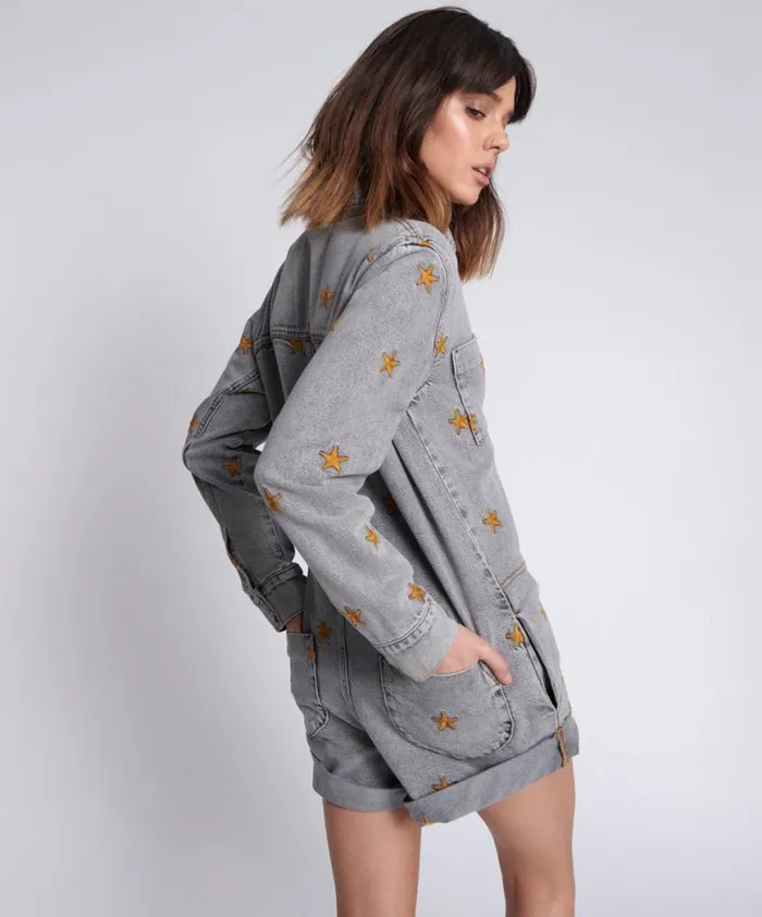 Women One Teaspoon Denim Jumpsuits FROM THE STARS PROPHECY JUMPSUIT Women One Teaspoon Denim Jumpsuits FROM THE STARS PROPHECY JUMPSUIT