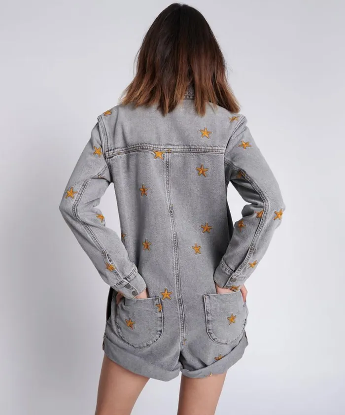 Women One Teaspoon Denim Jumpsuits FROM THE STARS PROPHECY JUMPSUIT Women One Teaspoon Denim Jumpsuits FROM THE STARS PROPHECY JUMPSUIT