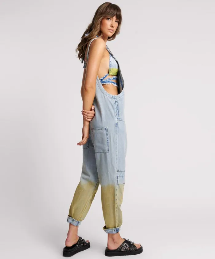 Women One Teaspoon Denim Jumpsuits GOLDEN HOUR HEROES JUMPSUIT Women One Teaspoon Denim Jumpsuits GOLDEN HOUR HEROES JUMPSUIT
