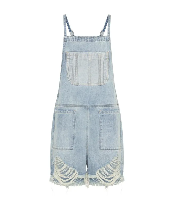 Women One Teaspoon Denim Jumpsuits HENDRIXE PINI DENIM PLAYSUIT Women One Teaspoon Denim Jumpsuits HENDRIXE PINI DENIM PLAYSUIT