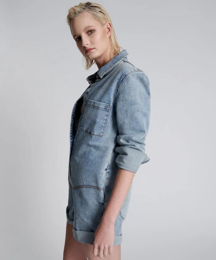Women One Teaspoon Denim Jumpsuits HENDRIXE PROPHECY JUMPSUIT BLUE Women One Teaspoon Denim Jumpsuits HENDRIXE PROPHECY JUMPSUIT BLUE
