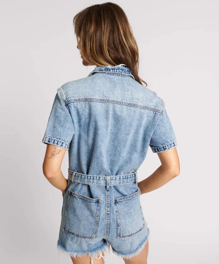 Women One Teaspoon Denim Jumpsuits HOLLYWOOD NIGHT MOVERS DENIM JUMPSUIT Women One Teaspoon Denim Jumpsuits HOLLYWOOD NIGHT MOVERS DENIM JUMPSUIT