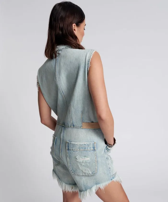 Women One Teaspoon Denim Jumpsuits KANSAS BLUE PALISADES OVERALL Women One Teaspoon Denim Jumpsuits KANSAS BLUE PALISADES OVERALL