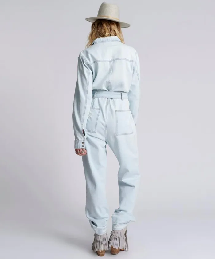 Women One Teaspoon Denim Jumpsuits LE SURF CLAUDIA OVERALL Women One Teaspoon Denim Jumpsuits LE SURF CLAUDIA OVERALL