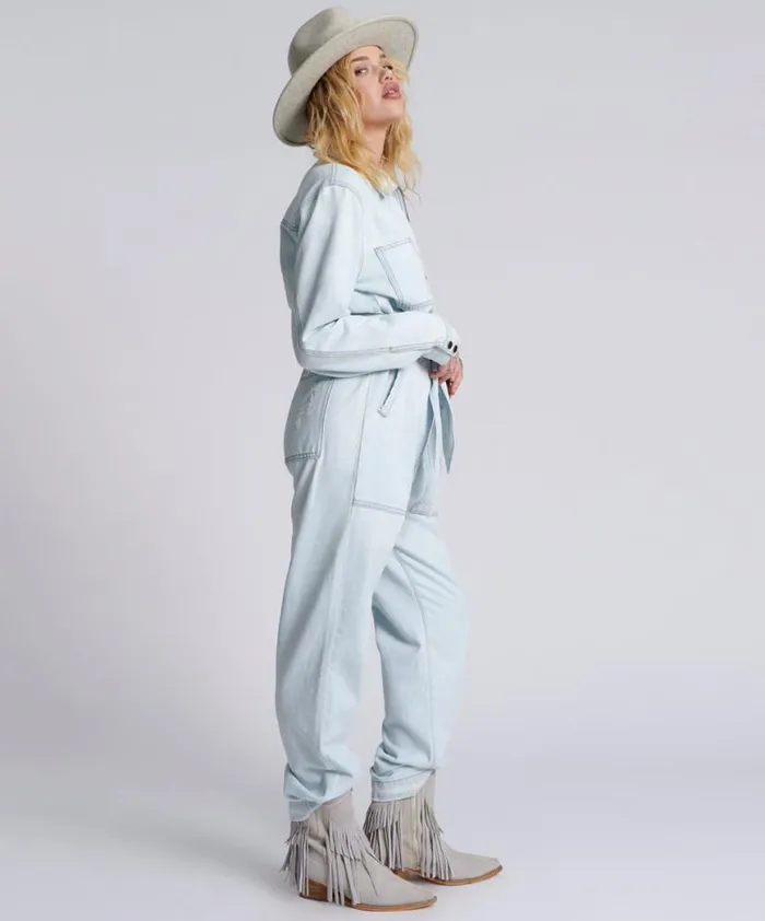 Women One Teaspoon Denim Jumpsuits LE SURF CLAUDIA OVERALL Women One Teaspoon Denim Jumpsuits LE SURF CLAUDIA OVERALL
