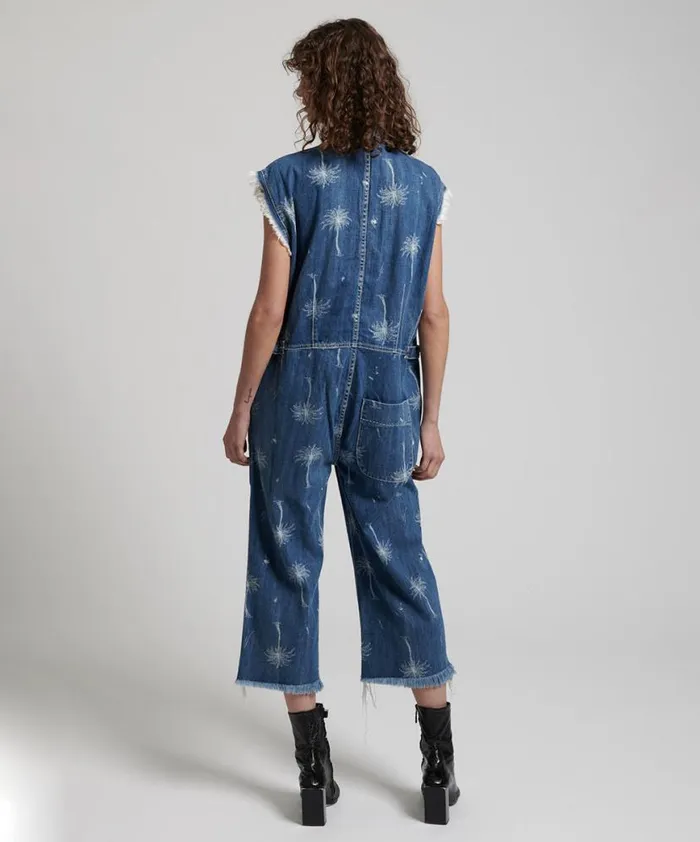 Women One Teaspoon Denim Jumpsuits MALIBU CAMP OVERALLS Women One Teaspoon Denim Jumpsuits MALIBU CAMP OVERALLS