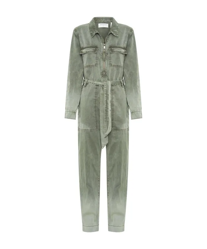 Women One Teaspoon Denim Jumpsuits OLD KHAKI CLAUDIA OVERALLS Women One Teaspoon Denim Jumpsuits OLD KHAKI CLAUDIA OVERALLS