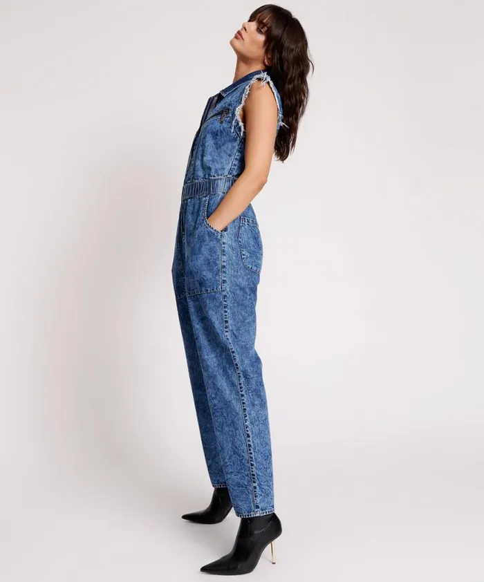 Women One Teaspoon Denim Jumpsuits OLIVIA SLEEVELESS OVERALL Women One Teaspoon Denim Jumpsuits OLIVIA SLEEVELESS OVERALL