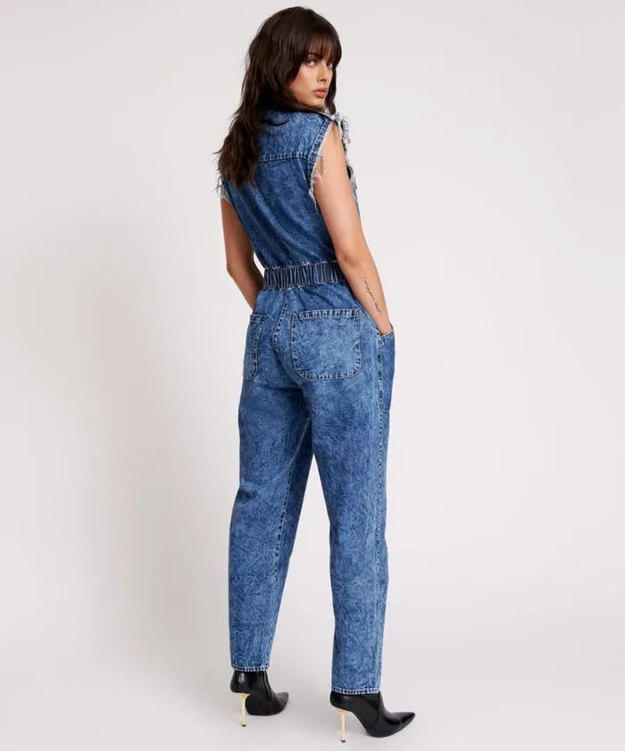 Women One Teaspoon Denim Jumpsuits OLIVIA SLEEVELESS OVERALL Women One Teaspoon Denim Jumpsuits OLIVIA SLEEVELESS OVERALL