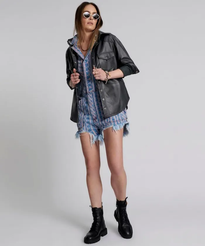 Women One Teaspoon Denim Jumpsuits ON REPEAT PALISADES OVERALL