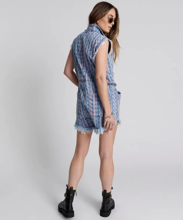 Women One Teaspoon Denim Jumpsuits ON REPEAT PALISADES OVERALL Women One Teaspoon Denim Jumpsuits ON REPEAT PALISADES OVERALL