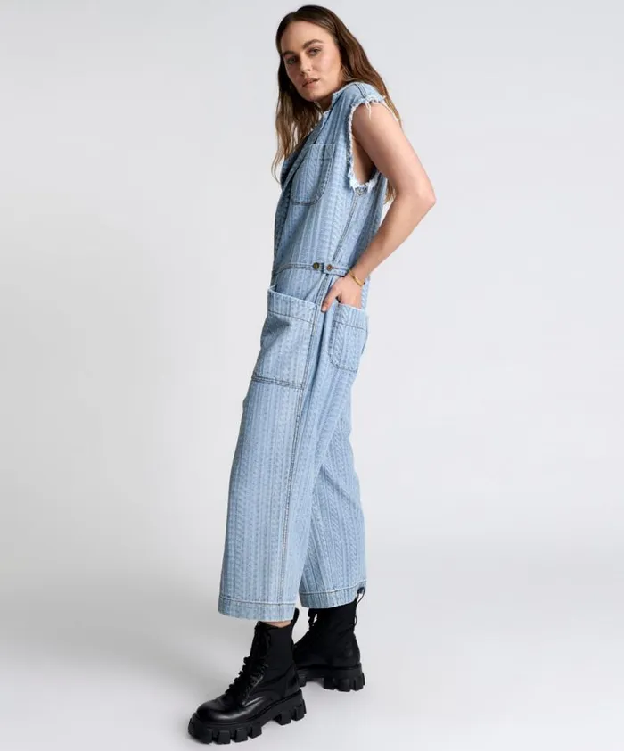 Women One Teaspoon Denim Jumpsuits ON REPEAT SAFARI CAMP OVERALLS Women One Teaspoon Denim Jumpsuits ON REPEAT SAFARI CAMP OVERALLS