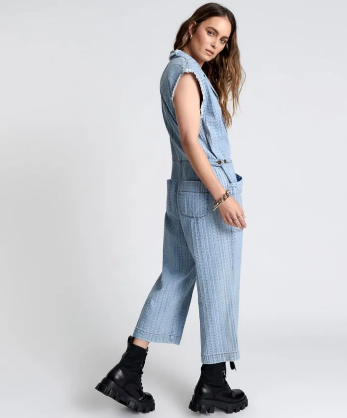 Women One Teaspoon Denim Jumpsuits ON REPEAT SAFARI CAMP OVERALLS Women One Teaspoon Denim Jumpsuits ON REPEAT SAFARI CAMP OVERALLS