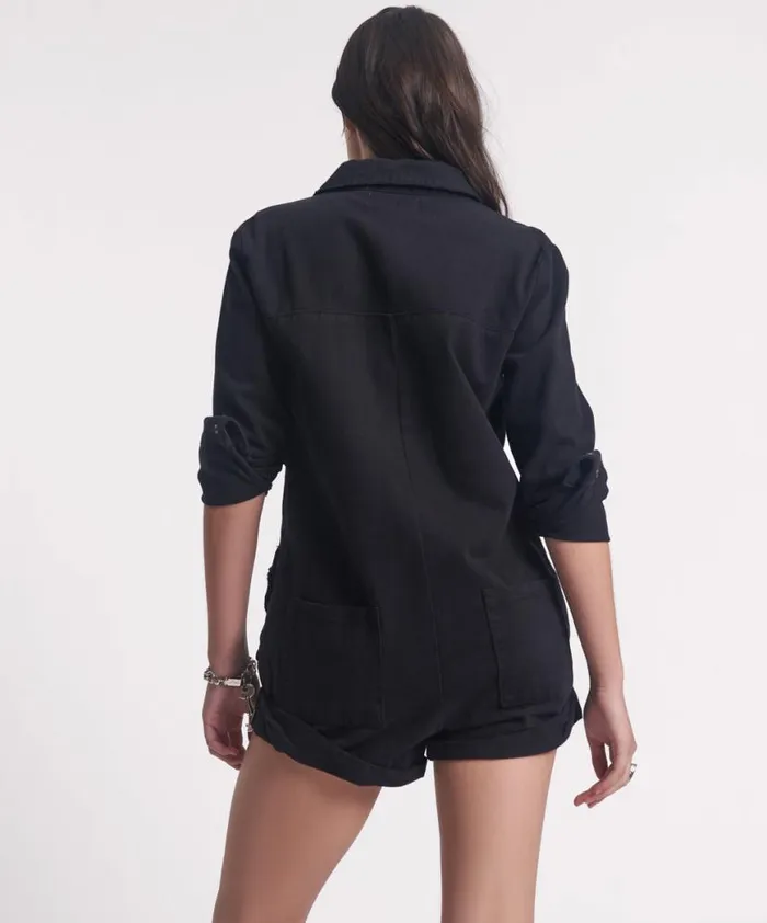 Women One Teaspoon Denim Jumpsuits ONYX BLACK PROPHECY JUMPSUIT BLACK Women One Teaspoon Denim Jumpsuits ONYX BLACK PROPHECY JUMPSUIT BLACK