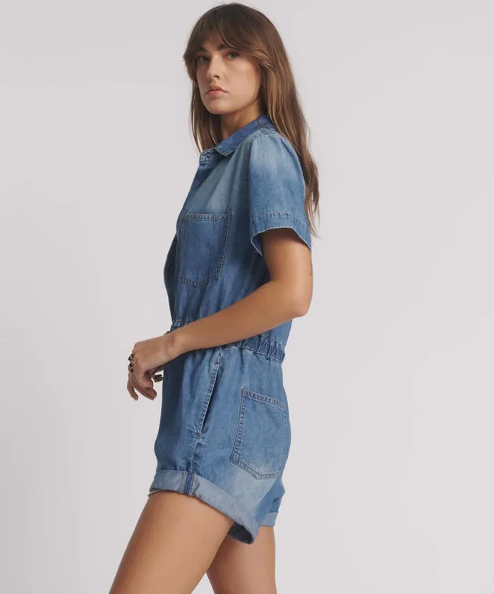 Women One Teaspoon Denim Jumpsuits PACIFICA BILLIE JUMPSUIT Women One Teaspoon Denim Jumpsuits PACIFICA BILLIE JUMPSUIT