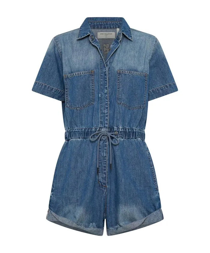 Women One Teaspoon Denim Jumpsuits PACIFICA BILLIE JUMPSUIT Women One Teaspoon Denim Jumpsuits PACIFICA BILLIE JUMPSUIT