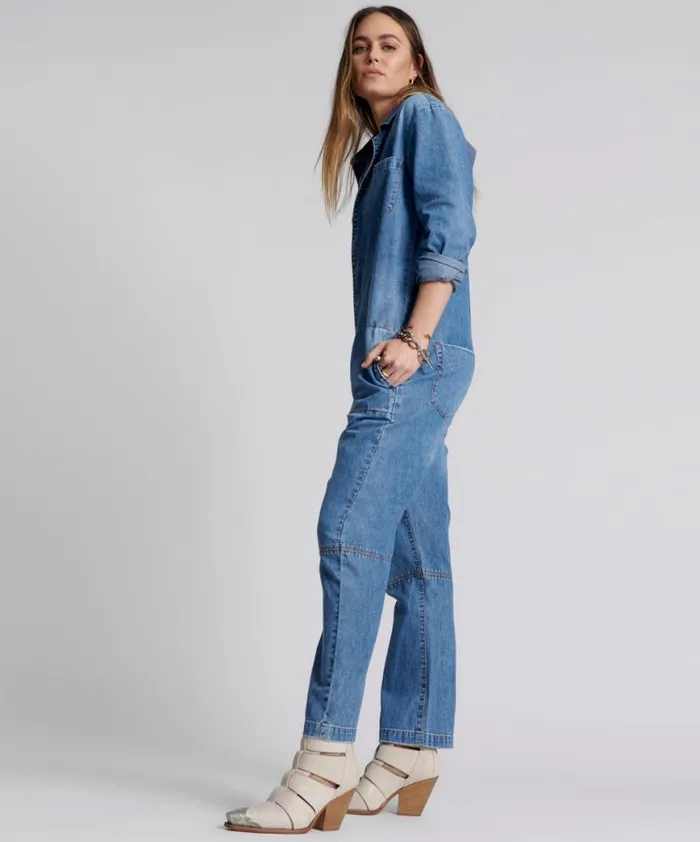Women One Teaspoon Denim Jumpsuits PACIFICA PARADISE UTILITY JUMPSUIT Women One Teaspoon Denim Jumpsuits PACIFICA PARADISE UTILITY JUMPSUIT