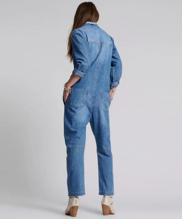 Women One Teaspoon Denim Jumpsuits PACIFICA PARADISE UTILITY JUMPSUIT Women One Teaspoon Denim Jumpsuits PACIFICA PARADISE UTILITY JUMPSUIT
