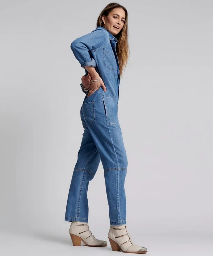 Women One Teaspoon Denim Jumpsuits PACIFICA PARADISE UTILITY JUMPSUIT Women One Teaspoon Denim Jumpsuits PACIFICA PARADISE UTILITY JUMPSUIT