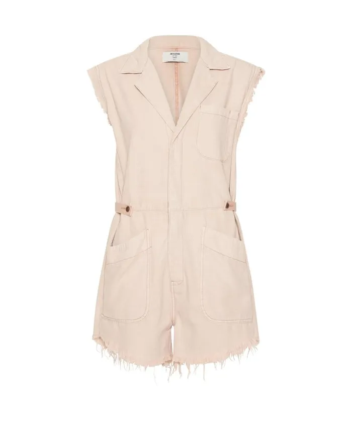 Women One Teaspoon Denim Jumpsuits PINK TINT PALLISADES OVERALL Women One Teaspoon Denim Jumpsuits PINK TINT PALLISADES OVERALL