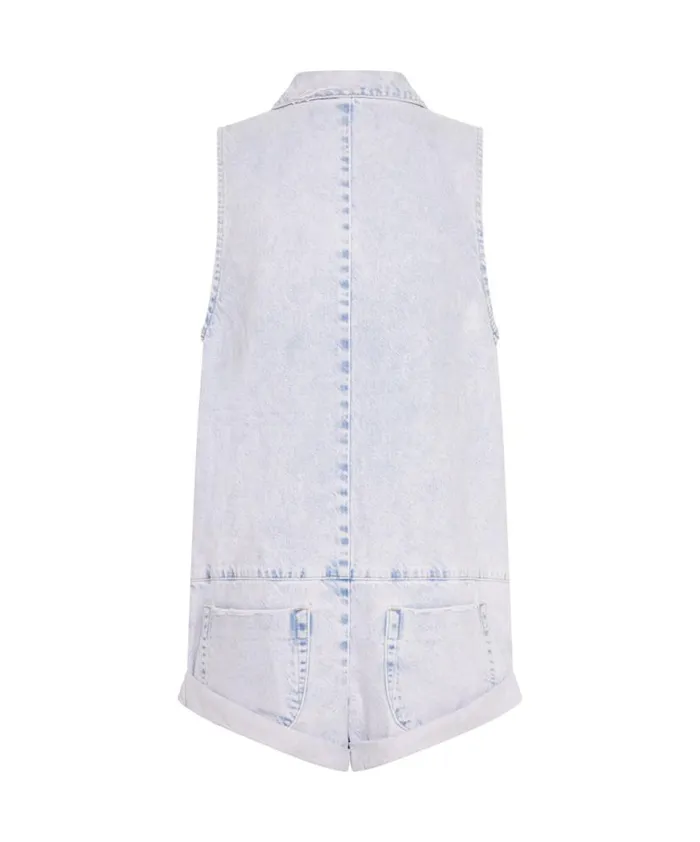 Women One Teaspoon Denim Jumpsuits PURPLE HAZE MINI BRAXTON JUMPSUIT Women One Teaspoon Denim Jumpsuits PURPLE HAZE MINI BRAXTON JUMPSUIT