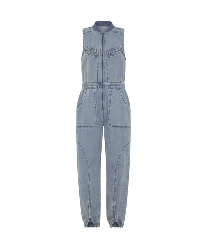 Women One Teaspoon Denim Jumpsuits SALTY DOG LONG LILLY DENIM JUMPSUIT Women One Teaspoon Denim Jumpsuits SALTY DOG LONG LILLY DENIM JUMPSUIT