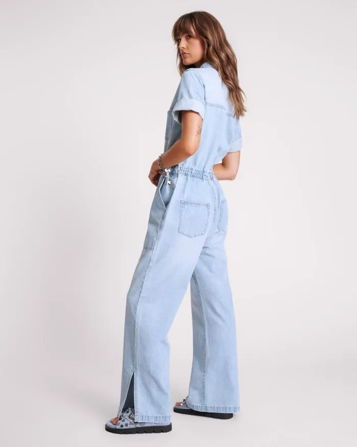 Women One Teaspoon Denim Jumpsuits SPORTSTER BLUE VERONICA DENIM JUMPSUIT Women One Teaspoon Denim Jumpsuits SPORTSTER BLUE VERONICA DENIM JUMPSUIT