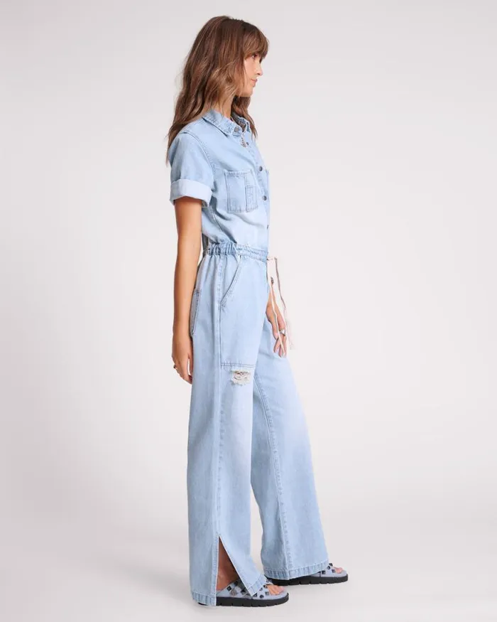 Women One Teaspoon Denim Jumpsuits SPORTSTER BLUE VERONICA DENIM JUMPSUIT Women One Teaspoon Denim Jumpsuits SPORTSTER BLUE VERONICA DENIM JUMPSUIT