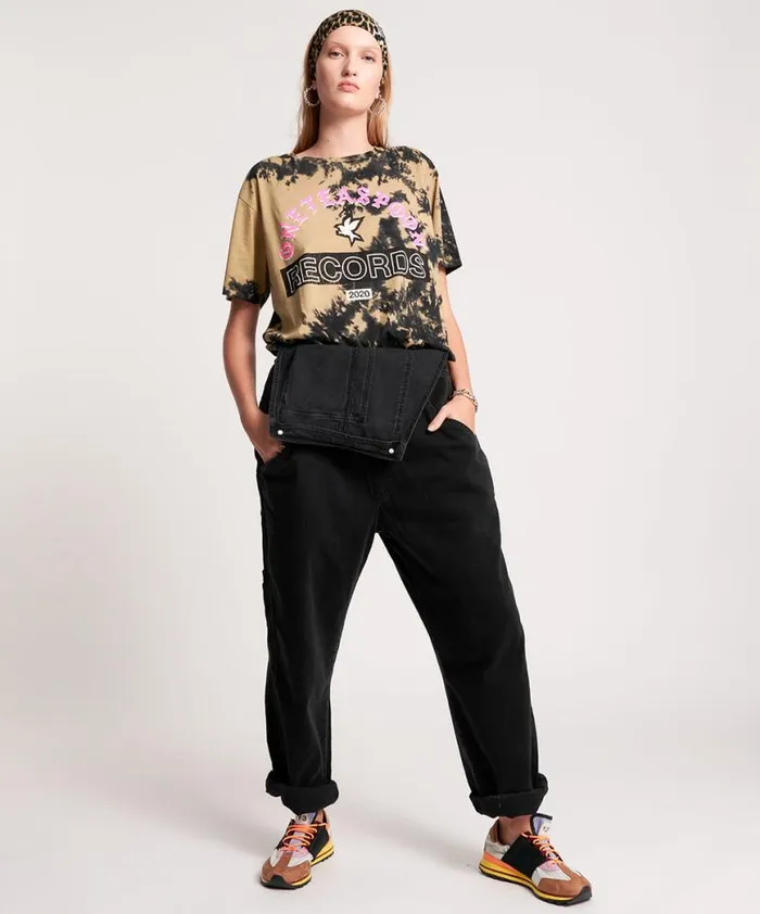 Women One Teaspoon Denim Jumpsuits WORN BLACK STANTON ST OVERALLS Women One Teaspoon Denim Jumpsuits WORN BLACK STANTON ST OVERALLS