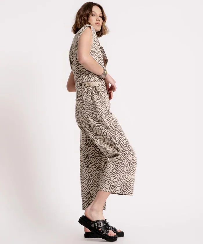 Women One Teaspoon Denim Jumpsuits ZEBRA SAFARI CAMP OVERALL Women One Teaspoon Denim Jumpsuits ZEBRA SAFARI CAMP OVERALL