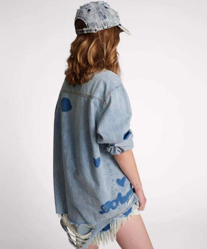 Women One Teaspoon Denim Shirts HENDRIXE PATCHED EVERYDAY DENIM SHIRT Women One Teaspoon Denim Shirts HENDRIXE PATCHED EVERYDAY DENIM SHIRT
