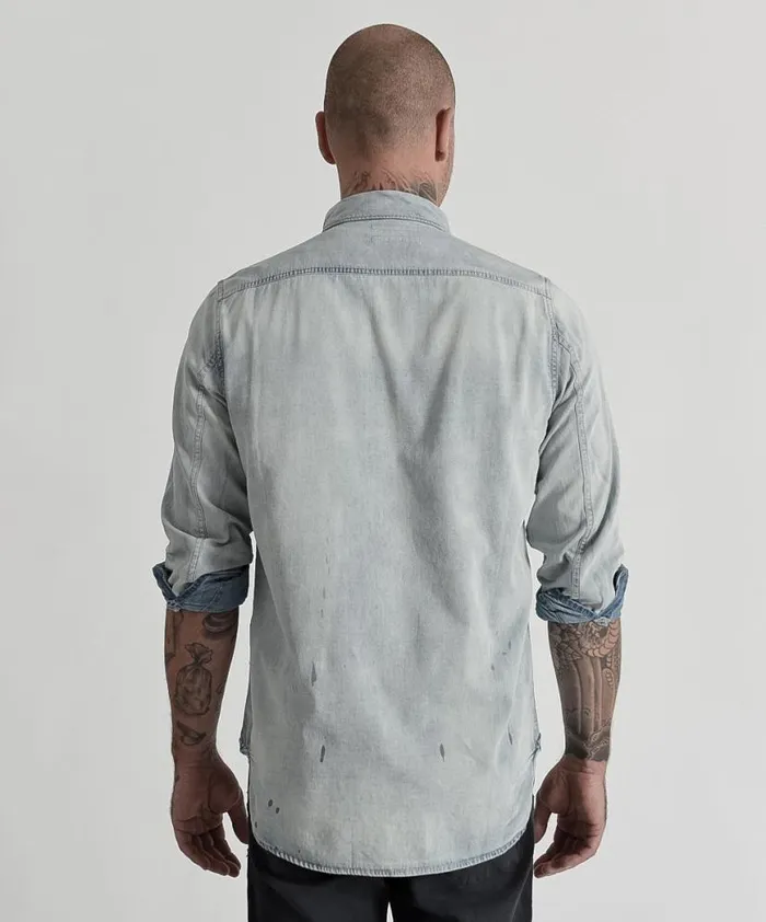Women One Teaspoon Denim Shirts HOMME LIBERTY SHIRT 0 Women One Teaspoon Denim Shirts HOMME LIBERTY SHIRT 0