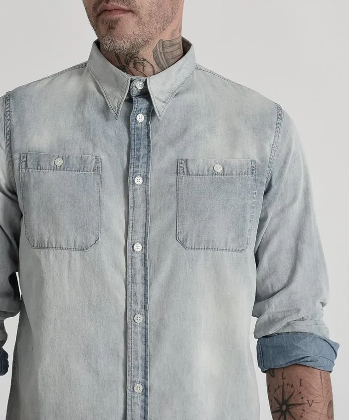 Women One Teaspoon Denim Shirts HOMME LIBERTY SHIRT 0 Women One Teaspoon Denim Shirts HOMME LIBERTY SHIRT 0