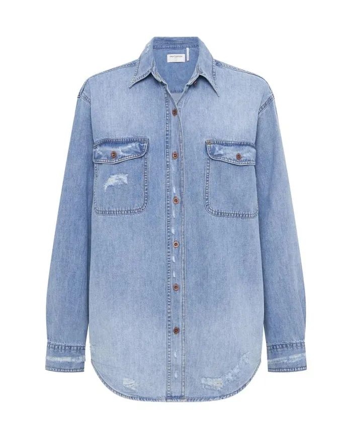 Women One Teaspoon Denim Shirts PACIFICA CLASSIC EVERYDAY DENIM SHIRT Women One Teaspoon Denim Shirts PACIFICA CLASSIC EVERYDAY DENIM SHIRT