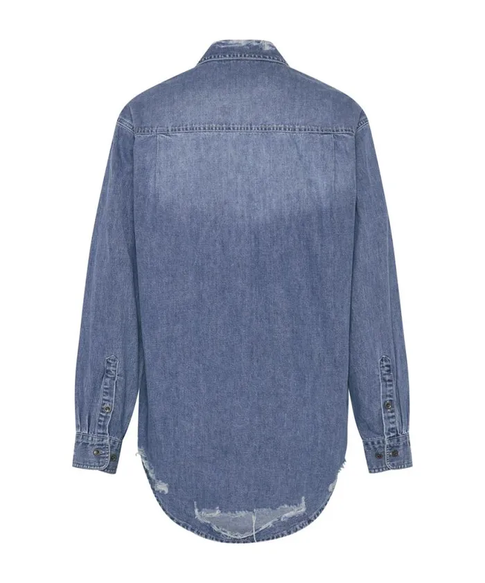 Women One Teaspoon Denim Shirts PACIFICA EVERYDAY DENIM SHIRT Women One Teaspoon Denim Shirts PACIFICA EVERYDAY DENIM SHIRT