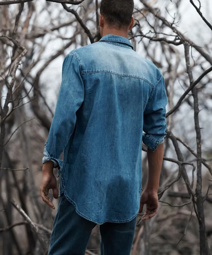 Women One Teaspoon Denim Shirts RANCH NEW VINTAGE DENIM SHIRT Women One Teaspoon Denim Shirts RANCH NEW VINTAGE DENIM SHIRT