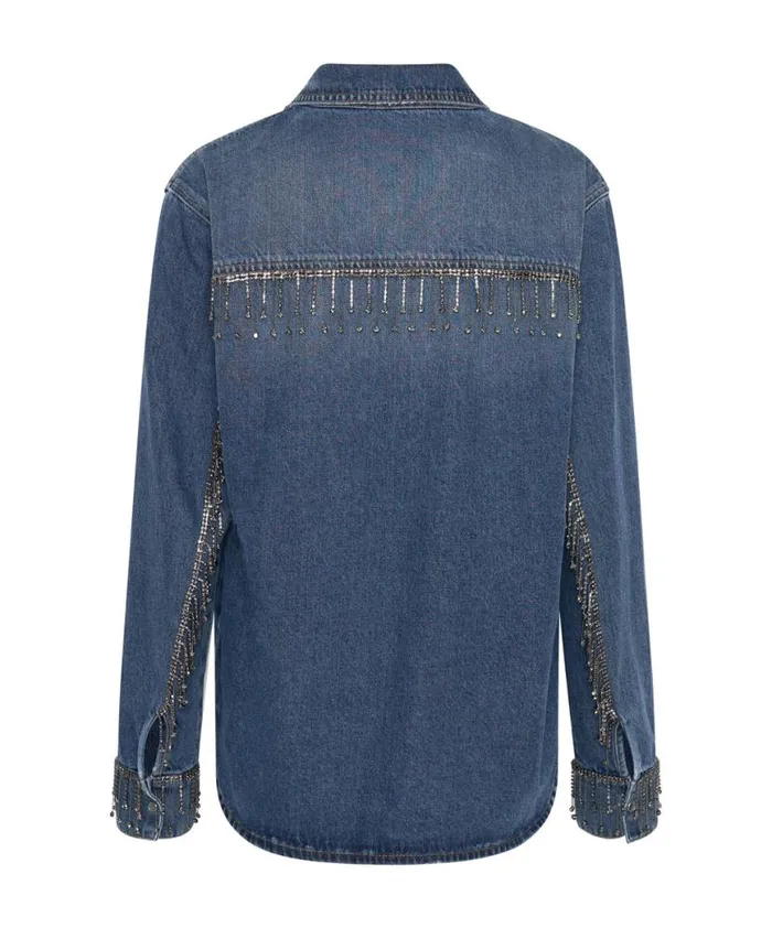 Women One Teaspoon Denim Shirts RAZZLE DAZZLE WESTERN SHIRT Women One Teaspoon Denim Shirts RAZZLE DAZZLE WESTERN SHIRT