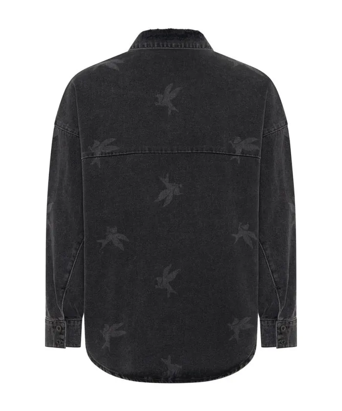 Women One Teaspoon Denim Shirts THE BOWER DARIA SHACKET Women One Teaspoon Denim Shirts THE BOWER DARIA SHACKET