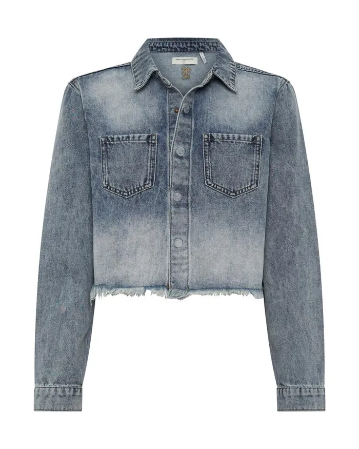 Women One Teaspoon Denim Tops BLUE BLOSSOM LONG SLEEVE DENIM BRAXTON TOP Women One Teaspoon Denim Tops BLUE BLOSSOM LONG SLEEVE DENIM BRAXTON TOP