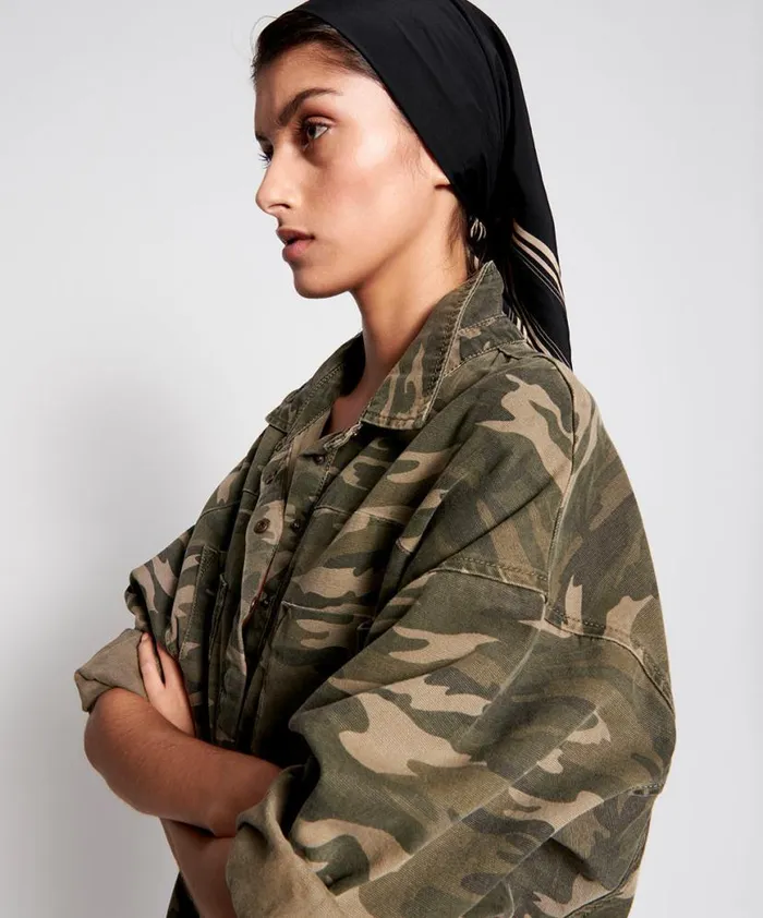 Women One Teaspoon Denim Tops CAMO LONG SLEEVE DARIA SHIRT Women One Teaspoon Denim Tops CAMO LONG SLEEVE DARIA SHIRT