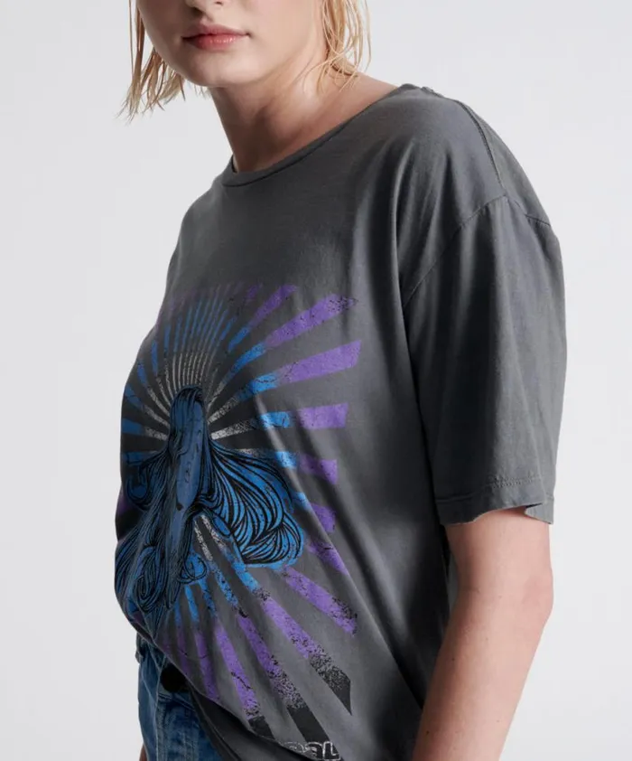 Women One Teaspoon Graphic Tees FEEL REAL ORGANIC UNISEX TEE Women One Teaspoon Graphic Tees FEEL REAL ORGANIC UNISEX TEE