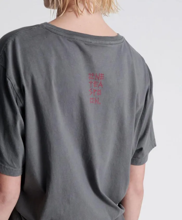 Women One Teaspoon Graphic Tees FEEL REAL ORGANIC UNISEX TEE Women One Teaspoon Graphic Tees FEEL REAL ORGANIC UNISEX TEE