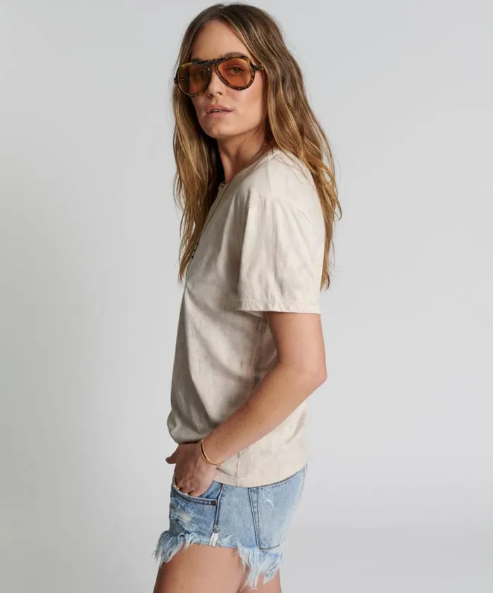 Women One Teaspoon Graphic Tees LOVE STAINED ORGANIC COTTON CREW TEE Women One Teaspoon Graphic Tees LOVE STAINED ORGANIC COTTON CREW TEE