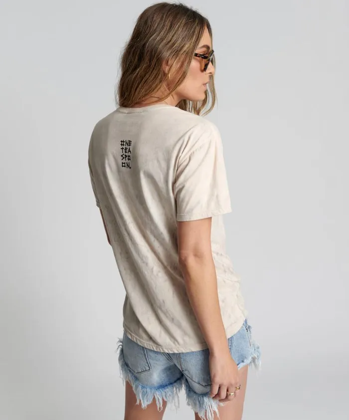Women One Teaspoon Graphic Tees LOVE STAINED ORGANIC COTTON CREW TEE Women One Teaspoon Graphic Tees LOVE STAINED ORGANIC COTTON CREW TEE