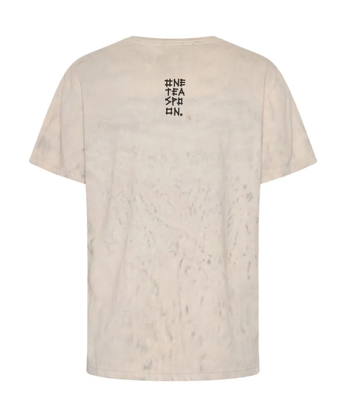 Women One Teaspoon Graphic Tees LOVE STAINED ORGANIC COTTON CREW TEE Women One Teaspoon Graphic Tees LOVE STAINED ORGANIC COTTON CREW TEE