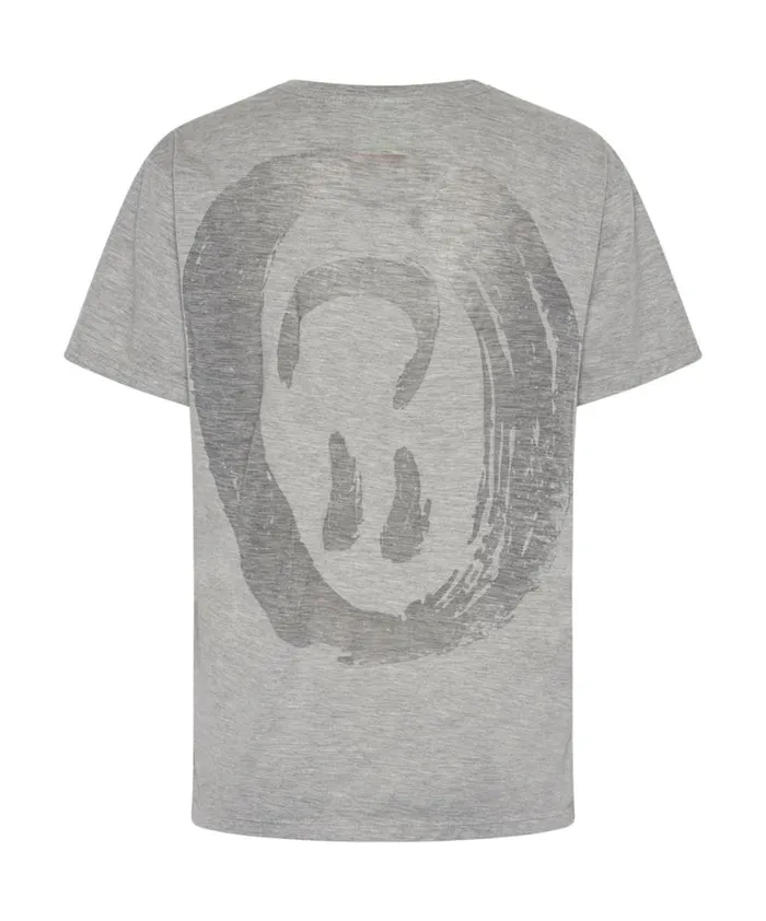Women One Teaspoon Graphic Tees SHE IS RARE BURNOUT CREW TEE