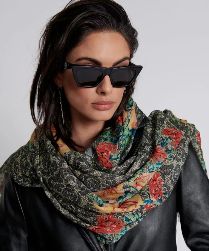 Women One Teaspoon Headwear TRANSMISSION FLORAL SCARF