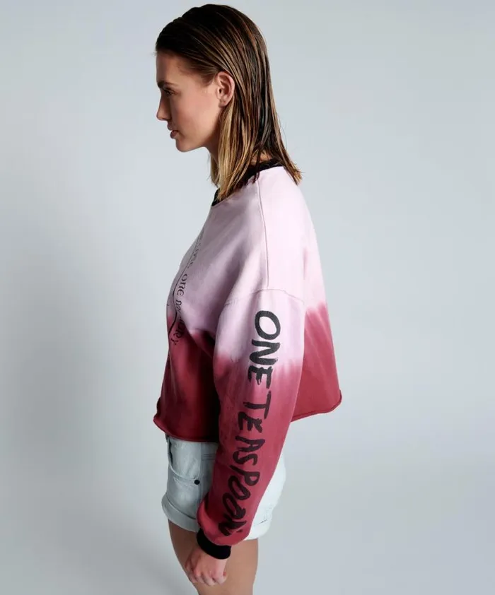 Women One Teaspoon Hoodies And Sweats FROM THE STARS DIPPED CROPPED SWEATER Women One Teaspoon Hoodies And Sweats FROM THE STARS DIPPED CROPPED SWEATER